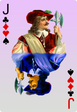 The Red Black Jack Card