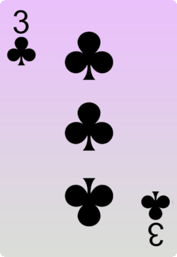 The Three of Clubs Card