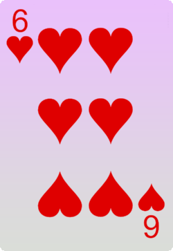 The Six of Hearts Card