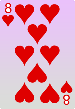 The Eight of Hearts Card