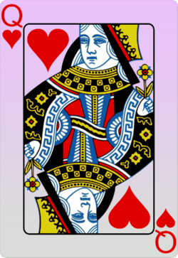 The Queen of Hearts Card