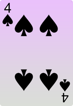 The Four of Spades Card