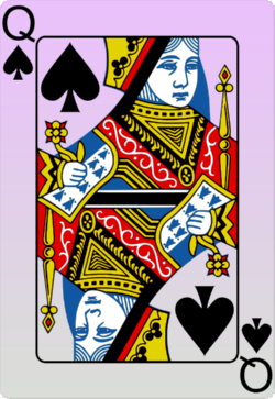 The Queen of Spades Card