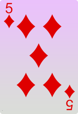The Five of Diamonds Card